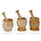 Brown Mango Wood Country Cottage Mortar & Pestle Sets